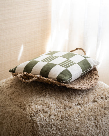 Cushion Grid Green - Things I Like Things I Love