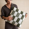 Cushion Grid Green - Things I Like Things I Love