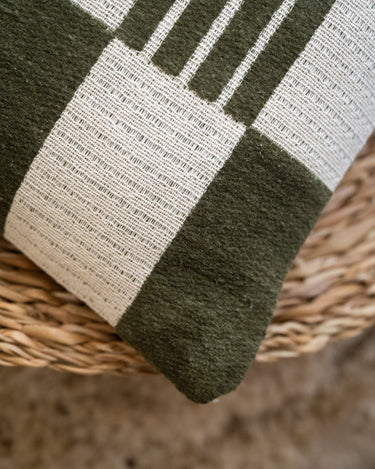 Cushion Grid Green - Things I Like Things I Love