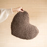 Cushion Heart Bouclé Brown - Things I Like Things I Love