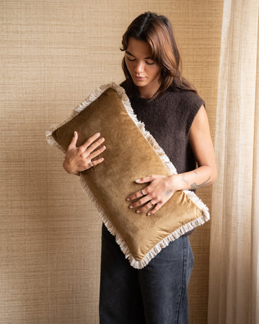 Cushion Liena Ochre - Things I Like Things I Love