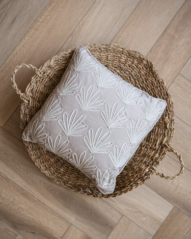 Cushion Lotus Flower Beige - Things I Like Things I Love