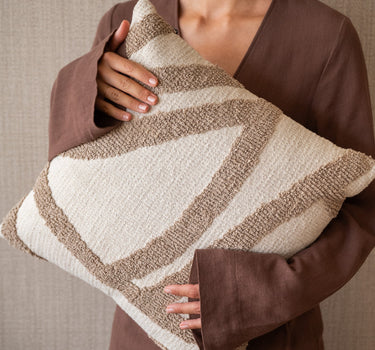 Cushion Majani Taupe - Things I Like Things I Love