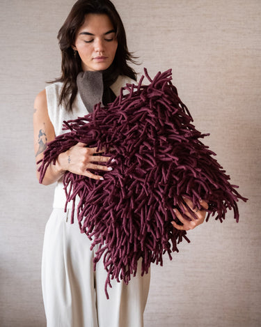 Cushion Moppy Burgundy - Things I Like Things I Love