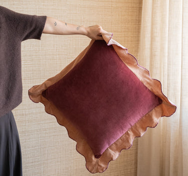 Cushion Nina Burgundy/Pink - Things I Like Things I Love