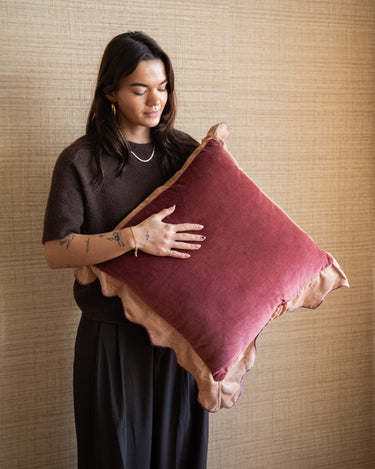 Cushion Nina Burgundy/Pink - Things I Like Things I Love