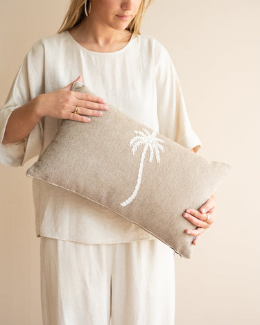 Cushion Palm Beige - Things I Like Things I Love