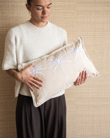 Cushion Palm Tree Beige - Things I Like Things I Love
