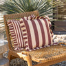 Cushion Sepp Ruffle Striped Pink - Things I Like Things I Love