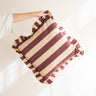 Cushion Sepp Ruffle Striped Pink - Things I Like Things I Love