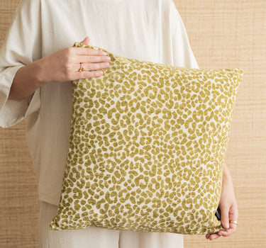 Cushion Siem Leopard Green - Things I Like Things I Love