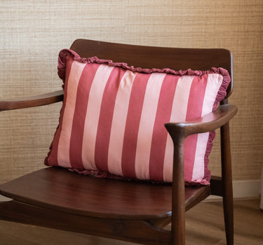 Cushion Striped Pink - Things I Like Things I Love