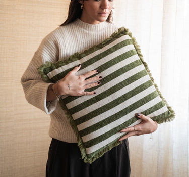 Cushion Tess Moss Green - Things I Like Things I Love