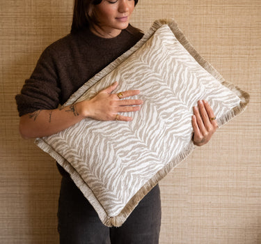 Cushion Tigra Beige - Things I Like Things I Love