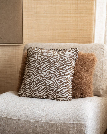 Cushion Tigra Brown 45x45 - Things I Like Things I Love
