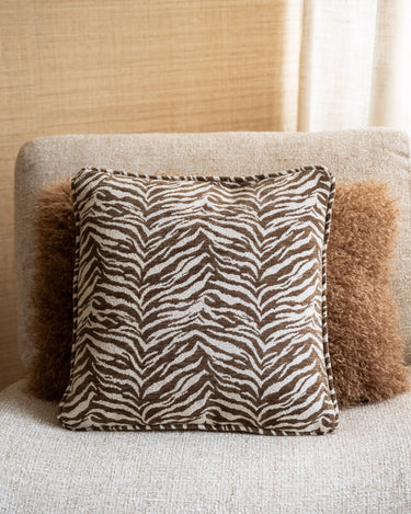 Cushion Tigra Brown 45x45 - Things I Like Things I Love