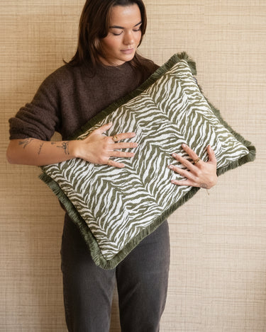 Cushion Tigra Green - Things I Like Things I Love