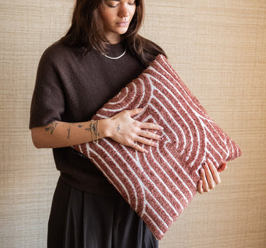 Cushion Ziza Burgundy - Things I Like Things I Love