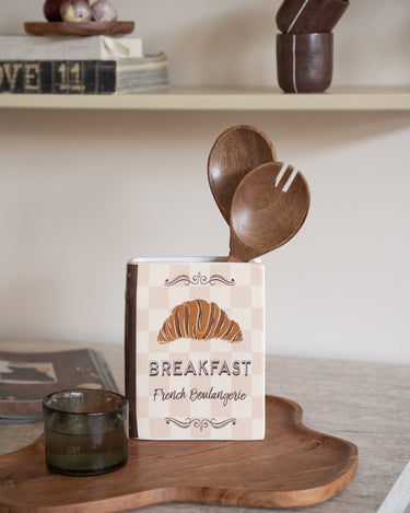 Cutlery Jar Breakfast Croissant - Things I Like Things I Love