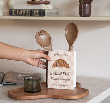 Cutlery Jar Breakfast Croissant - Things I Like Things I Love