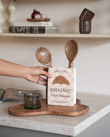 Cutlery Jar Breakfast Croissant - Things I Like Things I Love