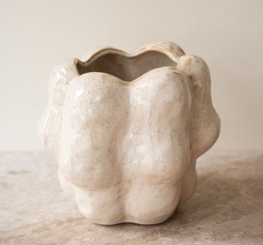 Cutlery Jar Ceramic Cream - Things I Like Things I Love