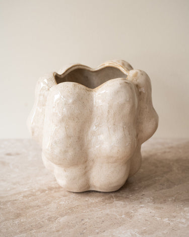 Cutlery Jar Ceramic Cream - Things I Like Things I Love