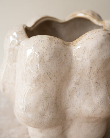 Cutlery Jar Ceramic Cream - Things I Like Things I Love