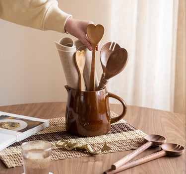 Cutlery Jar Costa Brown - Things I Like Things I Love