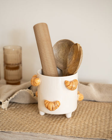 Cutlery Jar Croissant - Things I Like Things I Love