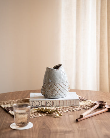 Cutlery Jar Fish Beige - Things I Like Things I Love