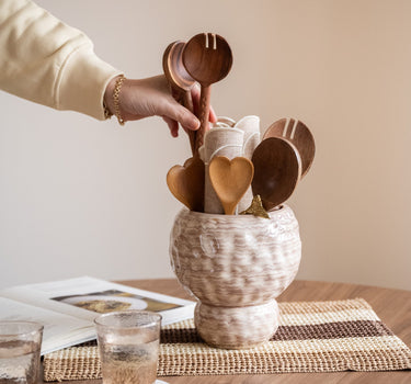 Cutlery Jar Juli Ceramic - Things I Like Things I Love