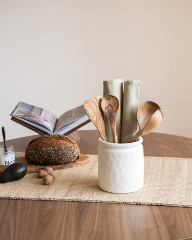 Cutlery Jar Koen Off White - Things I Like Things I Love