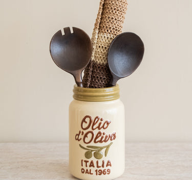 Cutlery Jar Olio D'Oliva - Things I Like Things I Love