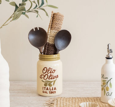 Cutlery Jar Olio D'Oliva - Things I Like Things I Love