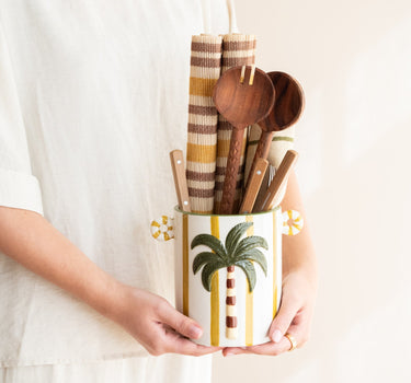 Cutlery Jar Palora Palm - Things I Like Things I Love
