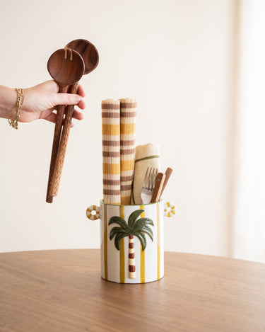 Cutlery Jar Palora Palm - Things I Like Things I Love