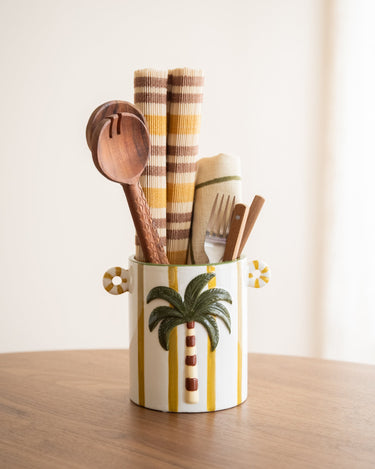 Cutlery Jar Palora Palm - Things I Like Things I Love