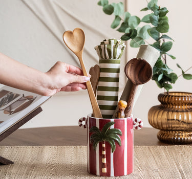 Cutlery Jar Paluna Red - Things I Like Things I Love