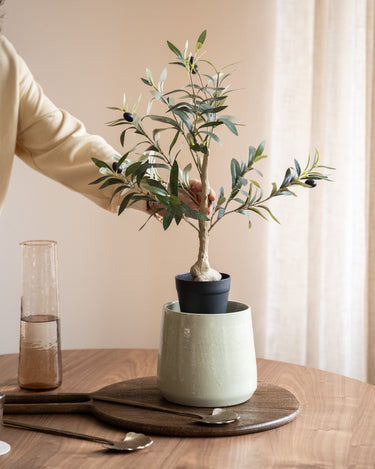 Cutlery Jar Zenna Green - Things I Like Things I Love