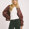 Danny Jacket PU Bordeaux One Size - Things I Like Things I Love