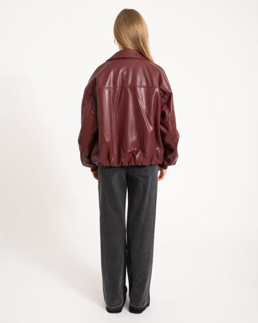 Danny Jacket PU Bordeaux One Size - Things I Like Things I Love