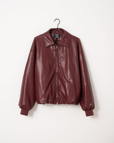 Danny Jacket PU Bordeaux One Size - Things I Like Things I Love