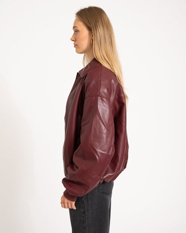 Danny Jacket PU Bordeaux One Size - Things I Like Things I Love