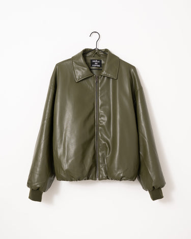 Danny Jacket PU Green One Size - Things I Like Things I Love