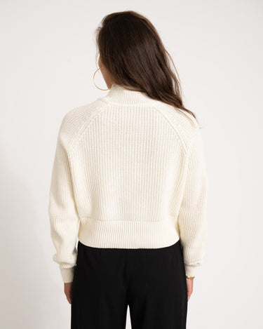 Dara High Neck Knit Eggnog - Things I Like Things I Love