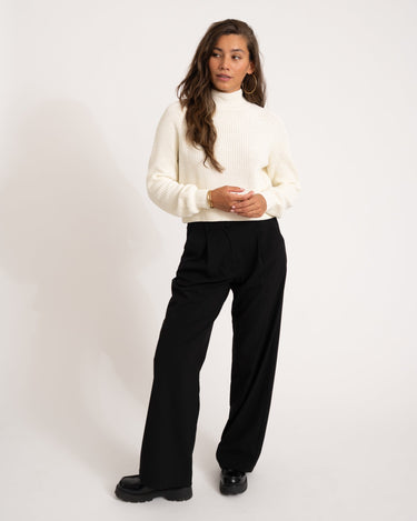 Dara High Neck Knit Eggnog - Things I Like Things I Love