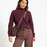 Dara High Neck Knit Fig - Things I Like Things I Love