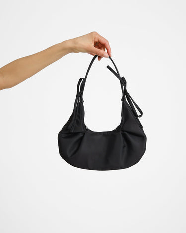 Dara Nylon Shoulder Bag Black - Things I Like Things I Love