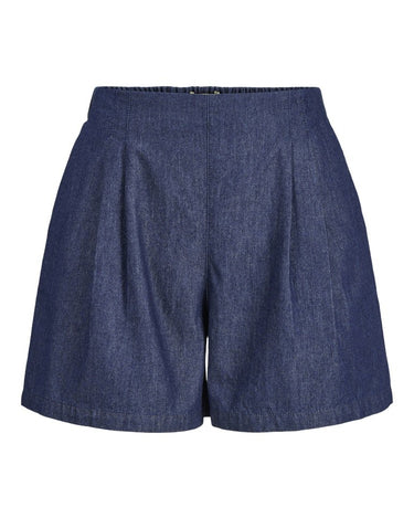 Debby Almira Chambray Shorts Donker Blauw Denim - Things I Like Things I Love